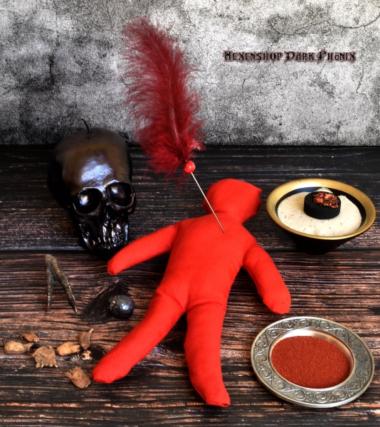 Hexenshop Dark Phönix Voodoo Puppe Rot